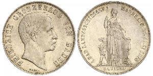 1 Гульден Велике герцогство Баден (1806-1918) Срібло Frederick I, Grand Duke of Baden (1826 - 1907)