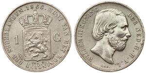 1 Гульден Королівство Нідерланди (1815 - ) Срібло 