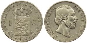 1 Гульден Королівство Нідерланди (1815 - ) Срібло 