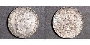 1 Гульден / 1 Флорин Австрийская империя (1804-1867) Серебро Франц Иосиф I (1830 - 1916)