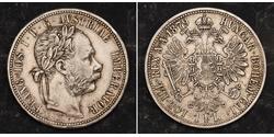 1 Флорін / 1 Гульден Австро-Угорщина (1867-1918) Срібло Франц Иосиф I (1830 - 1916)