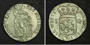 1 Гульден / 20 Стивер Королевство Нидерланды (1815 - ) Серебро 