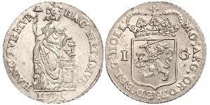 1 Гульден / 20 Стивер Королевство Нидерланды (1815 - ) Серебро 