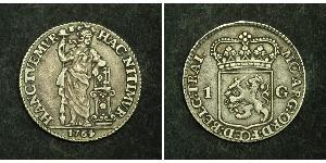 1 Гульден / 20 Стивер Королевство Нидерланды (1815 - ) Серебро 