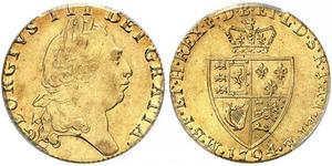 1 Гінея Королівство Великобританія (1707-1801) Золото Георг III (1738-1820)