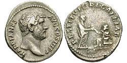 1 Денарий Римская империя (27BC-395) Серебро Адриан (76 - 138) 