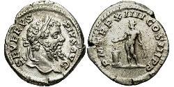 1 Денарий Римская империя (27BC-395) Серебро Септимий Север (145- 211)