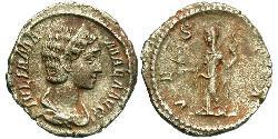 1 Денарий Римская империя (27BC-395) Серебро Julia Avita Mamaea (180-235)