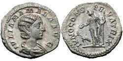 1 Денарий Римская империя (27BC-395) Серебро Julia Avita Mamaea (180-235)