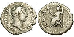 1 Денарий Римская империя (27BC-395) Серебро Адриан (76 - 138) 
