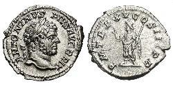 1 Денарий Римская империя (27BC-395) Серебро Каракалла (188-217)