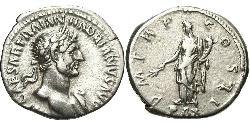 1 Денарий Римская империя (27BC-395) Серебро Адриан (76 - 138) 