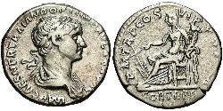 1 Денарий Римская империя (27BC-395) Серебро Траян (53-117)