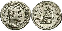 1 Денарий Римская империя (27BC-395) Серебро Максимин I (173-238)