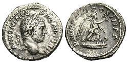 1 Денарий Римская империя (27BC-395) Серебро Каракалла (188-217)