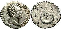 1 Денарий Римская империя (27BC-395) Серебро Адриан (76 - 138) 