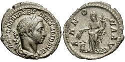1 Денарий Римская империя (27BC-395) Серебро Александр Север (208-235)