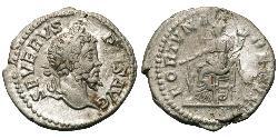 1 Денарий Римская империя (27BC-395) Серебро Септимий Север (145- 211)
