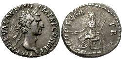 1 Денарий Римская империя (27BC-395) Серебро Нерва (30- 98)