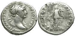 1 Денарий Римская империя (27BC-395) Серебро Траян (53-117)