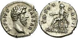 1 Денарий Римская империя (27BC-395) Серебро Адриан (76 - 138) 