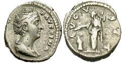 1 Денарий Римская империя (27BC-395) Серебро Фаустина Старшая(105-141)
