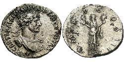 1 Денарий Римская империя (27BC-395) Серебро Адриан (76 - 138) 