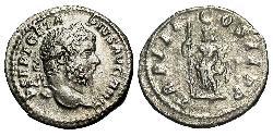 1 Денарий Римская империя (27BC-395) Серебро Гета (189-211)