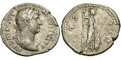 1 Денарий Римская империя (27BC-395) Серебро Адриан (76 - 138) 