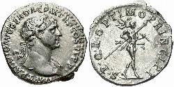 1 Денарий Римская империя (27BC-395) Серебро Траян (53-117)