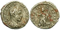 1 Денарий Римская империя (27BC-395) Серебро Гелиогабал (203-222)
