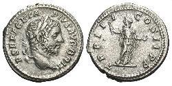 1 Денарий Римская империя (27BC-395) Серебро Гета (189-211)