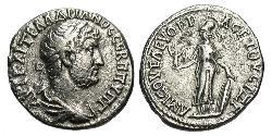 1 Денарий Римская империя (27BC-395) Серебро Адриан (76 - 138) 