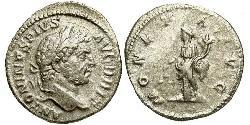 1 Денарий Римская империя (27BC-395) Серебро Каракалла (188-217)