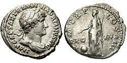 1 Денарий Римская империя (27BC-395) Серебро Адриан (76 - 138) 