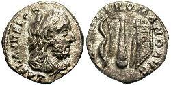 1 Денарий Римская империя (27BC-395) Серебро Коммод (161-192)