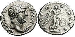 1 Денарий Римская империя (27BC-395) Серебро Адриан (76 - 138) 