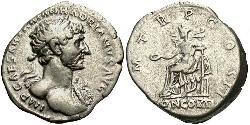 1 Денарий Римская империя (27BC-395) Серебро Адриан (76 - 138) 