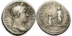 1 Денарий Римская империя (27BC-395) Серебро Адриан (76 - 138) 