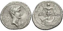 1 Денарий Римская империя (27BC-395) Серебро Октавиан Август (63BC- 14) 