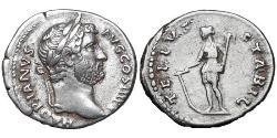 1 Денарий Римская империя (27BC-395) Серебро Адриан (76 - 138) 