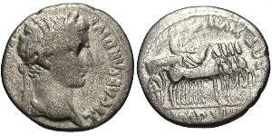 1 Денарий Римская империя (27BC-395) Серебро Тиберий Клавдий Нерон (42 BC-37)