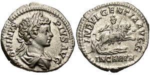1 Денарий Римская империя (27BC-395) Серебро Каракалла (188-217)