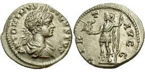 1 Денарий Римская империя (27BC-395) Серебро Каракалла (188-217)