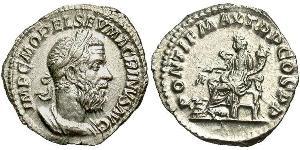 1 Денарий Римская империя (27BC-395) Серебро Макрин (165-218)