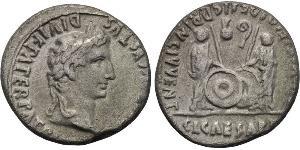1 Денарий Римская империя (27BC-395) Серебро Октавиан Август (63BC- 14) 
