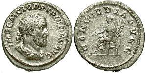 1 Денарий Римская империя (27BC-395) Серебро Пупиен Максим (178-238)