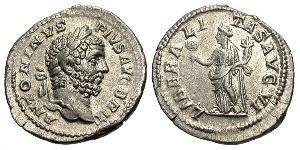 1 Денарий Римская империя (27BC-395) Серебро Каракалла (188-217)