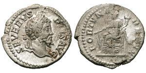 1 Денарий Римская империя (27BC-395) Серебро Септимий Север (145- 211)