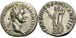 1 Денарий Римская империя (27BC-395) Серебро Домициан (51-96)